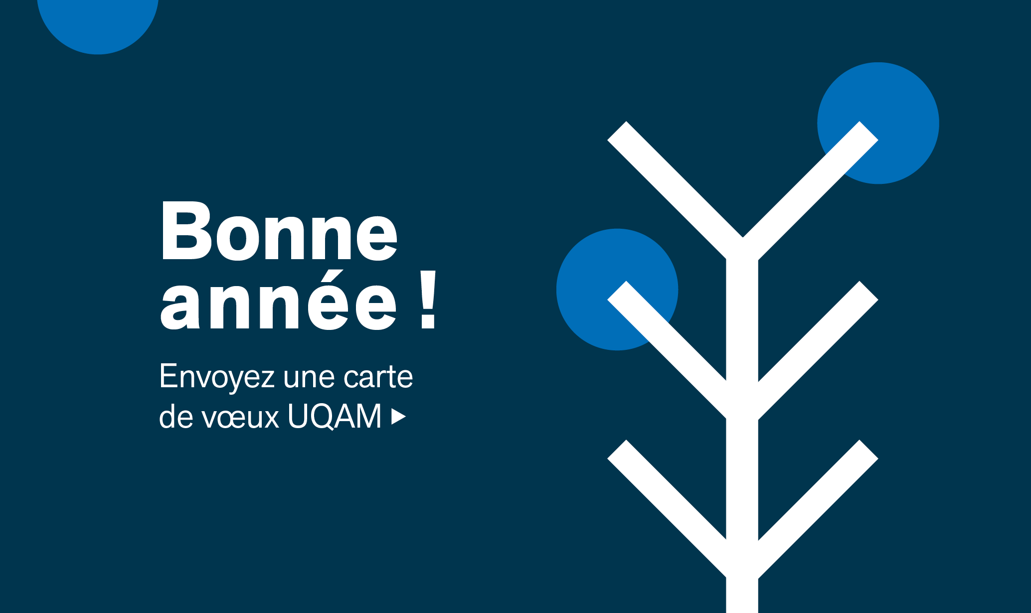 Bonne année! Envoyez une carte de voeux UQAM